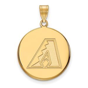 10K Yellow Gold MLB Arizona Diamondbacks Large Disc Pendant
